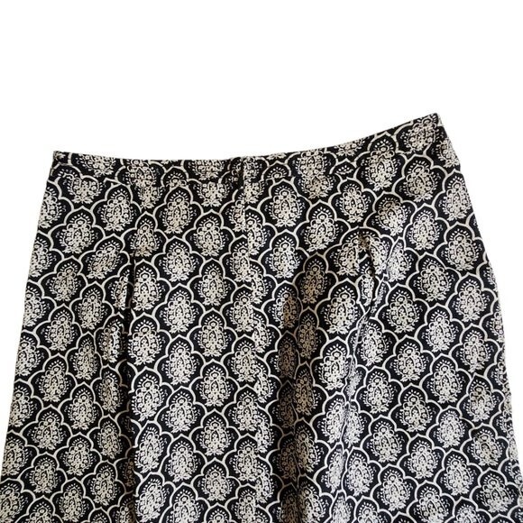 Loft black cream mini skirt sz 2 - Picture 4 of 10